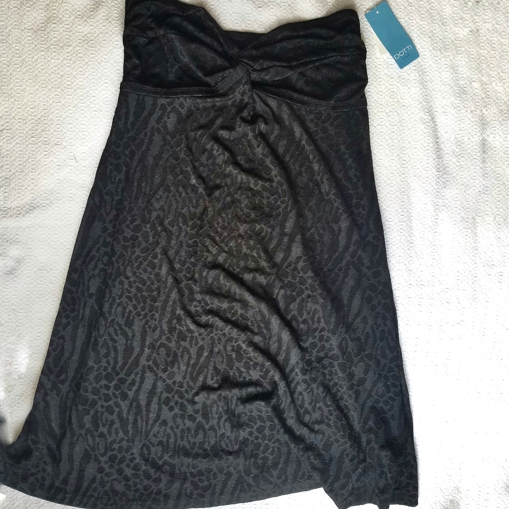 Dotti Printed Black Coverup